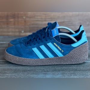 Adidas Montreal 76 CG2175 Mens Navy Suede Low Top Sneaker Us 10.5